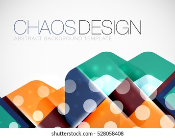 Geometric vector abstract background, light and shadow effects with transparent shapes