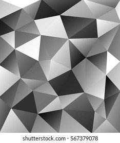 Geometric vector abstract black and white pattern. Geometric modern ornament for designs and backgrounds.