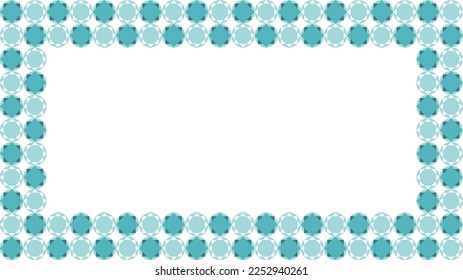 Geometric vector abstract decorative frame