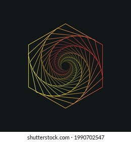 Geometric vector. Abstract design. Shape illustration
