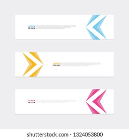 Geometric Vector Abstract Design Web Banner Background Template