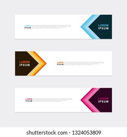 Geometric Vector Abstract Design Web Banner Background Template