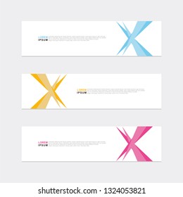 Geometric Vector Abstract Design Web Banner Background Template