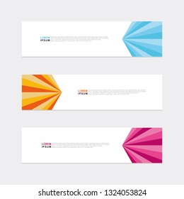 Geometric Vector Abstract Design Web Banner Background Template
