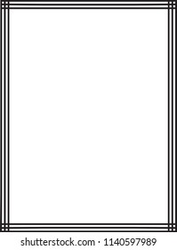 GEOMETRIC VECTOR ART DECO FRAMES