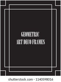 GEOMETRIC VECTOR ART DECO FRAMES