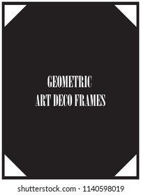 GEOMETRIC VECTOR ART DECO FRAMES
