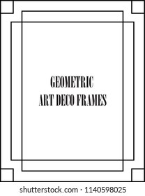 GEOMETRIC VECTOR ART DECO FRAMES