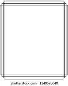 GEOMETRIC VECTOR ART DECO FRAMES