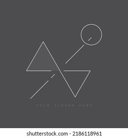 Geometric vector art, modern design.