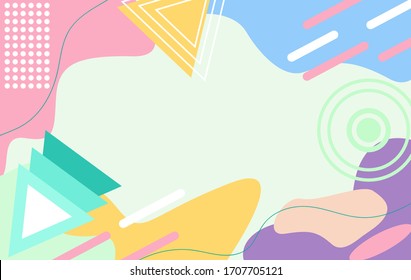Geometric vector background. Abstract illustration poster for website and social media advertising. minimal style