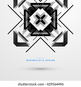 Geometric Vector Background. Abstract Pattern Background for Business Presentations, Application Cover and Web Site Design