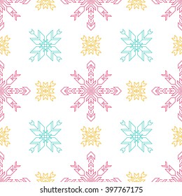 Geometric vector background. Abstract seamless pattern.