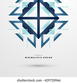 Geometric Vector Background. Abstract Techno Pattern for Business Presentations, Application Cover and Web Site Design.