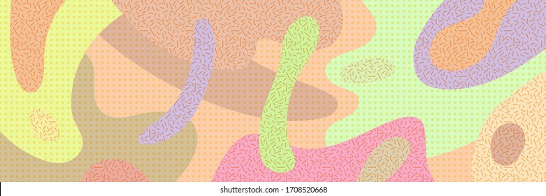 Geometric vector background, banner. Different shades, original textures.