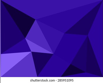 Geometric vector background. Blue color low poly texture. Polygonal vector pattern. 
Dark triangular background
