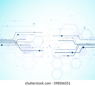 Fondo de Vector geométrico para presentación de negocios o ciencia.