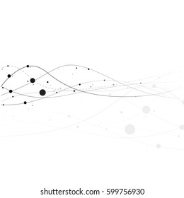 Geometric vector background for business or science presentation.