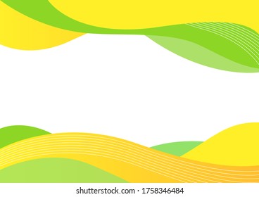 Geometric vector background design in yellow and green color.