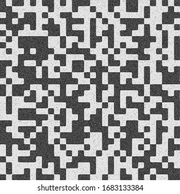 Geometric vector background. Fantasy on the theme of QR code.