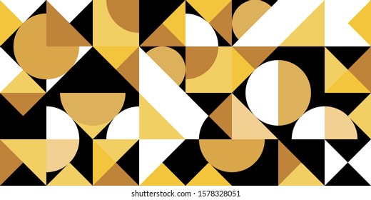 Geometric vector background. illustration colorful wallpaper for template website business design. banner social media advertising. triangle shapes trendy style. Gold concept.