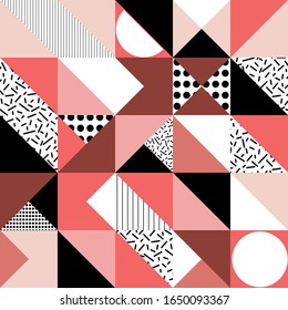 Geometric vector background. illustration colorful wallpaper for template business website. banner social media advertising. triangle shapes trendy style.