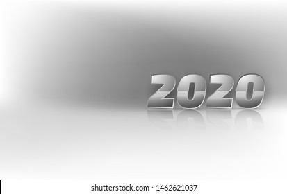 Geometric vector background image Modern concept Design a postcard for Happy New Year 2020 eps 10 files.