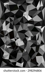 Geometric  vector background.  low poly texture. Polygonal black  pattern