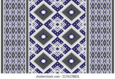 Geometric vector background with sacral tribal ethnic elements. Traditional triangles gypsy geometric forms sprites tribal themes apparel fabric tapestry print