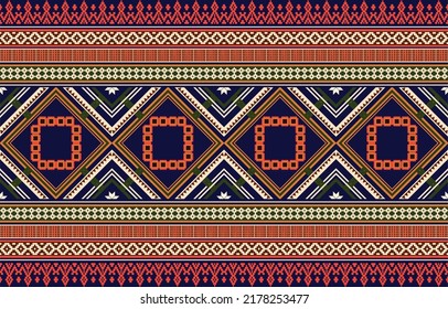 Geometric vector background with sacral tribal ethnic elements. Traditional triangles gypsy geometric forms sprites tribal themes apparel fabric tapestry print