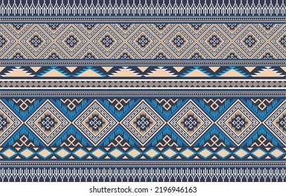 Geometric vector background with sacral tribal ethnic elements. Traditional triangles gypsy geometric forms sprites tribal themes apparel fabric tapestry print