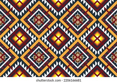 Geometric vector background with sacral tribal ethnic elements. Traditional triangles gypsy geometric forms sprites tribal themes apparel fabric tapestry print