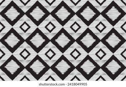 Geometric vector background with sacral tribal ethnic elements. Traditional triangles gypsy geometric forms sprites tribal themes apparel fabric tapestry print