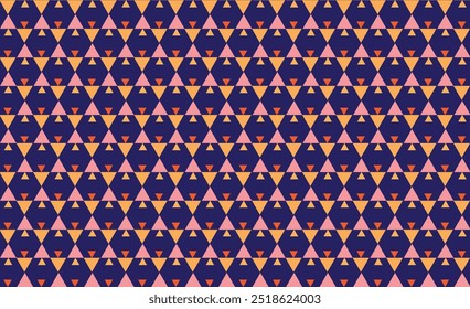 Geometric vector background with sacral tribal ethnic elements. Traditional triangles gypsy geometric forms sprites tribal themes apparel fabric tapestry print