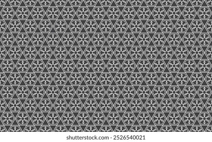 Geometric vector background with sacral tribal ethnic elements. Traditional triangles gypsy geometric forms sprites tribal themes apparel fabric tapestry print