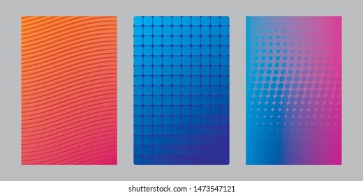 Geometric Vector background set 02