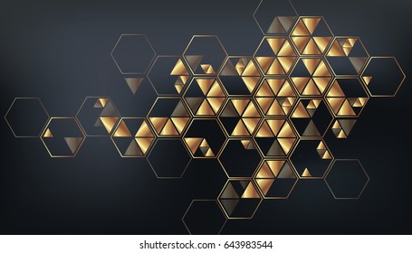Geometric  vector background with triangles.
