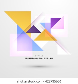 Geometric Vector Background. Triangles Pattern Background for Business Presentations, Application Cover and Web Site Design.