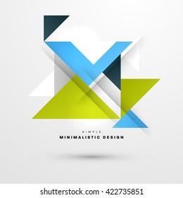 Geometric Vector Background. Triangles Pattern Background for Business Presentations, Application Cover and Web Site Design.