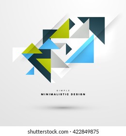Geometric Vector Background. Triangles Pattern Background for Business Presentations, Application Cover and Web Site Design.