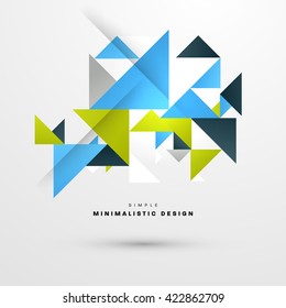 Geometric Vector Background. Triangles Pattern Background for Business Presentations, Application Cover and Web Site Design