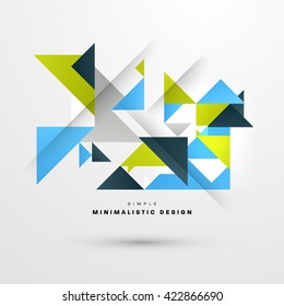 Geometric Vector Background. Triangles Pattern Background for Business Presentations, Application Cover and Web Site Design