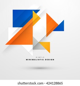 Geometric Vector Background. Triangles Pattern Background for Business Presentations, Application Cover and Web Site Design