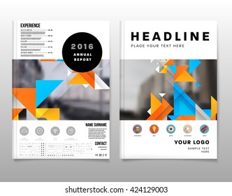 Geometric Vector Background. Triangles Pattern Background for Business Presentations, Application Cover and Web Site Design