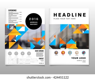 Geometric Vector Background. Triangles Pattern Design for Business Presentations, Application Cover and Web Site Design