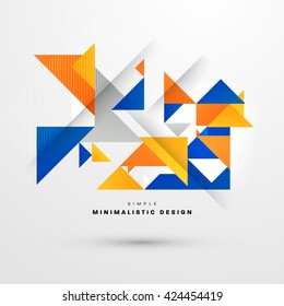Geometric Vector Background. Triangles Pattern