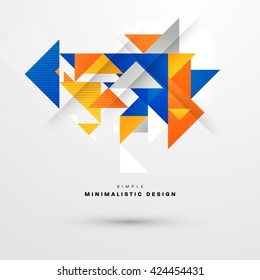 Geometric Vector Background. Triangles Pattern