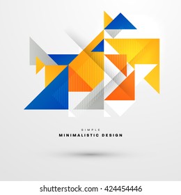 Geometric Vector Background. Triangles Pattern