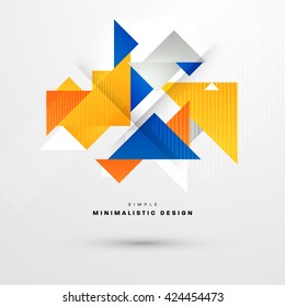Geometric Vector Background. Triangles Pattern