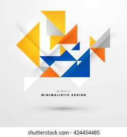Geometric Vector Background. Triangles Pattern